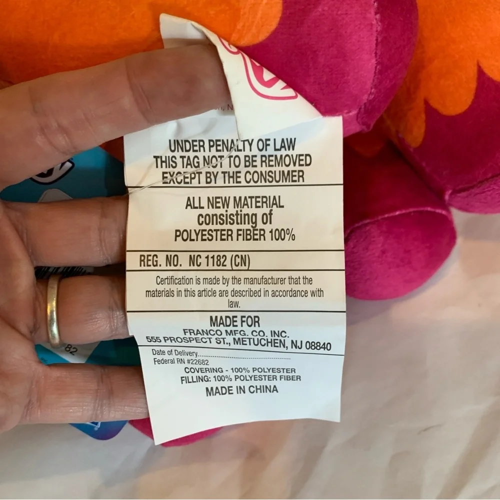 My Little Pony NWT Orange and Pink Stuffed Animal Pillow Christmas Gift Birthday